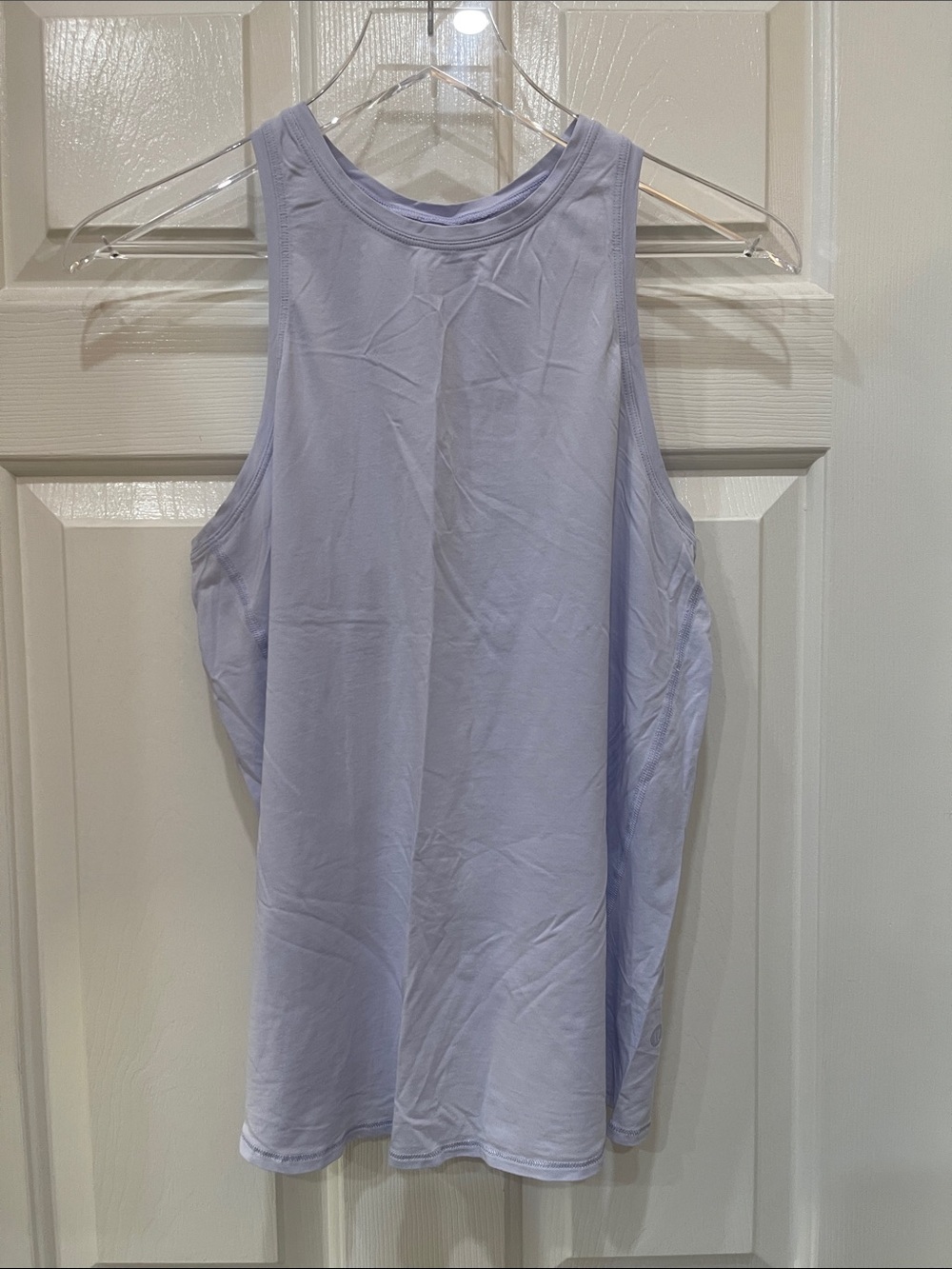 Lulu 🍋 Women’s Sleeveless Tank Top Open Back - Light Lavender S:M